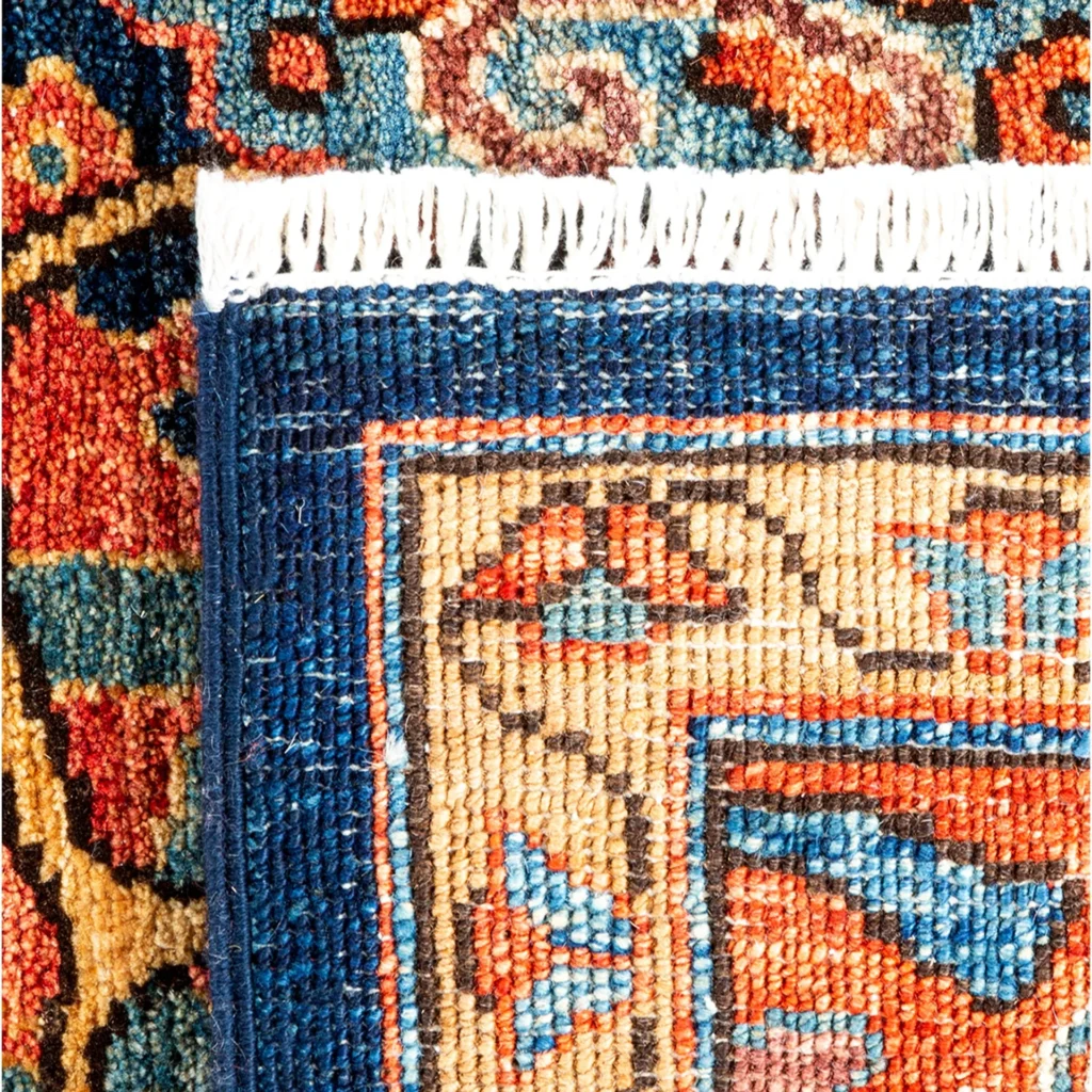 Blue & Red Traditional Serapi Wool Rug