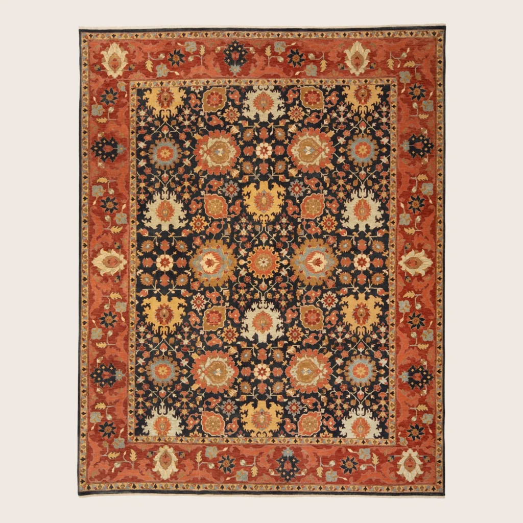 Red Traditional Wool Rug