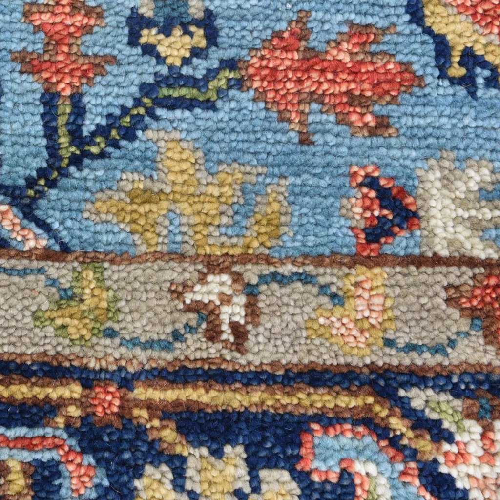 Red Traditional Turkman Wool Rug