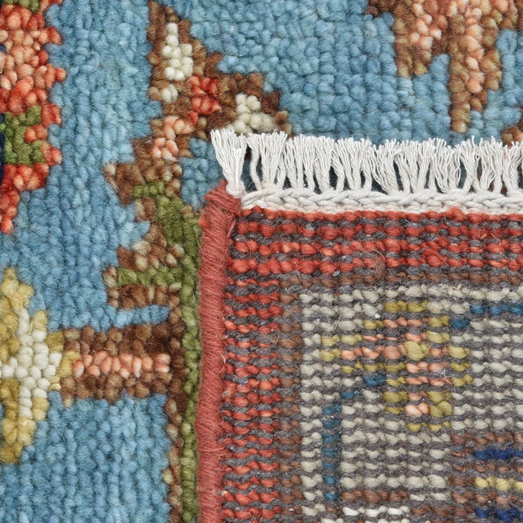 Red Traditional Turkman Wool Rug
