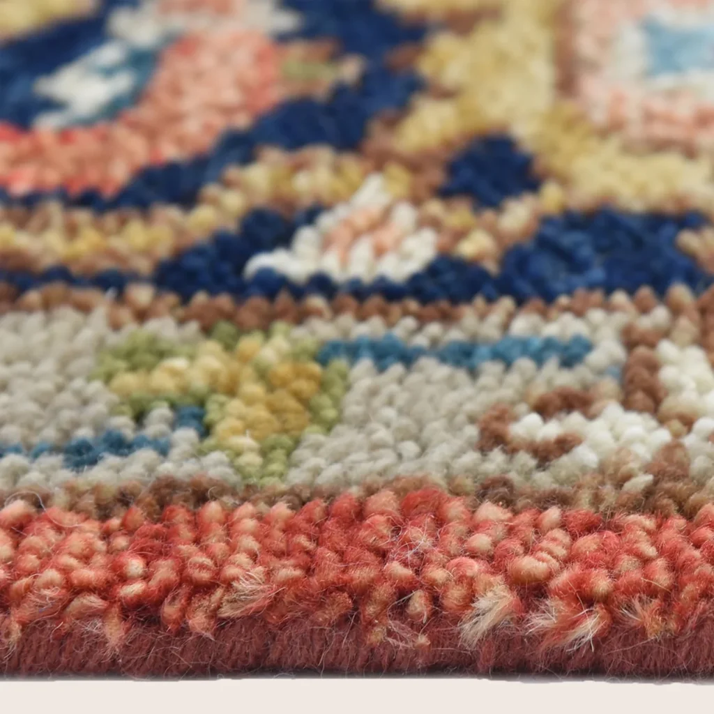 Red Traditional Turkman Wool Rug