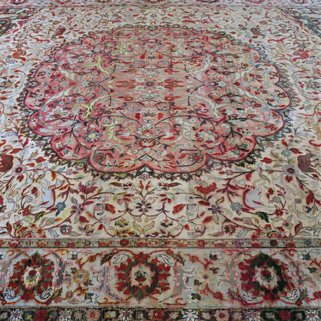Red Alchemy Traditional Silk Rug
