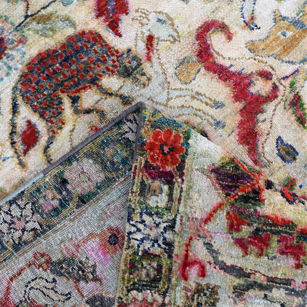 Red Alchemy Traditional Silk Rug
